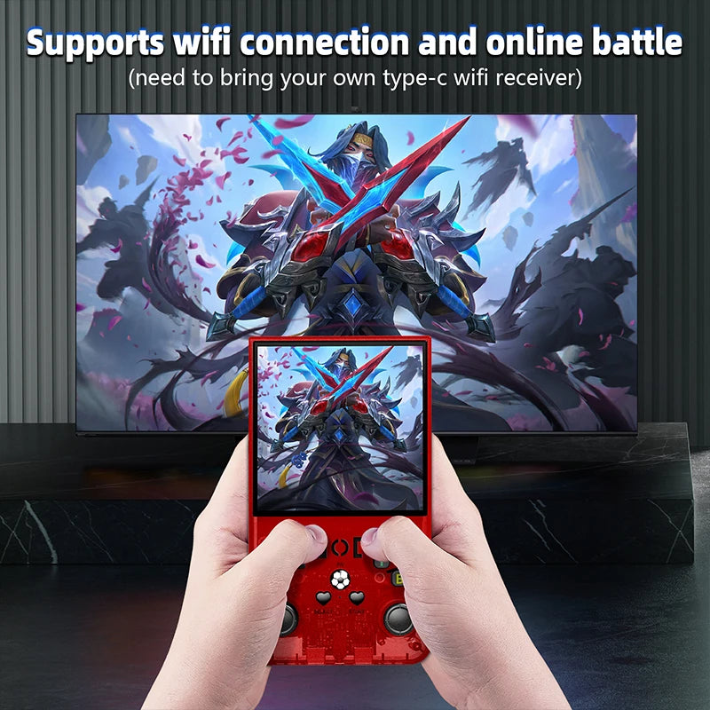 R36Max 4 Inch IPS Screen Retro Handheld RK3326 Chip Linux System Game Player