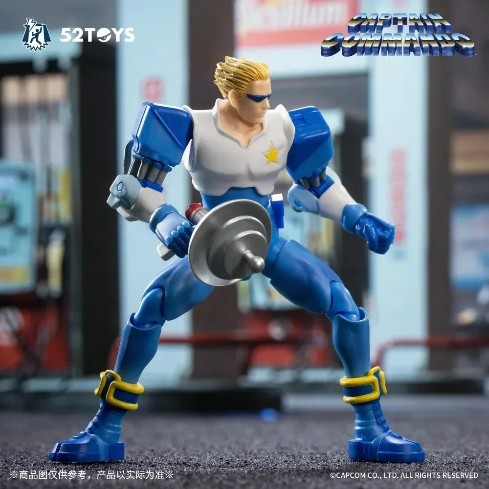 52toys Captain Commando Figure Mack The Knife Ginzu The Ninja Baby Head Arcade Game Action Doll 1/18 Toy Birthday Toys Gifts
