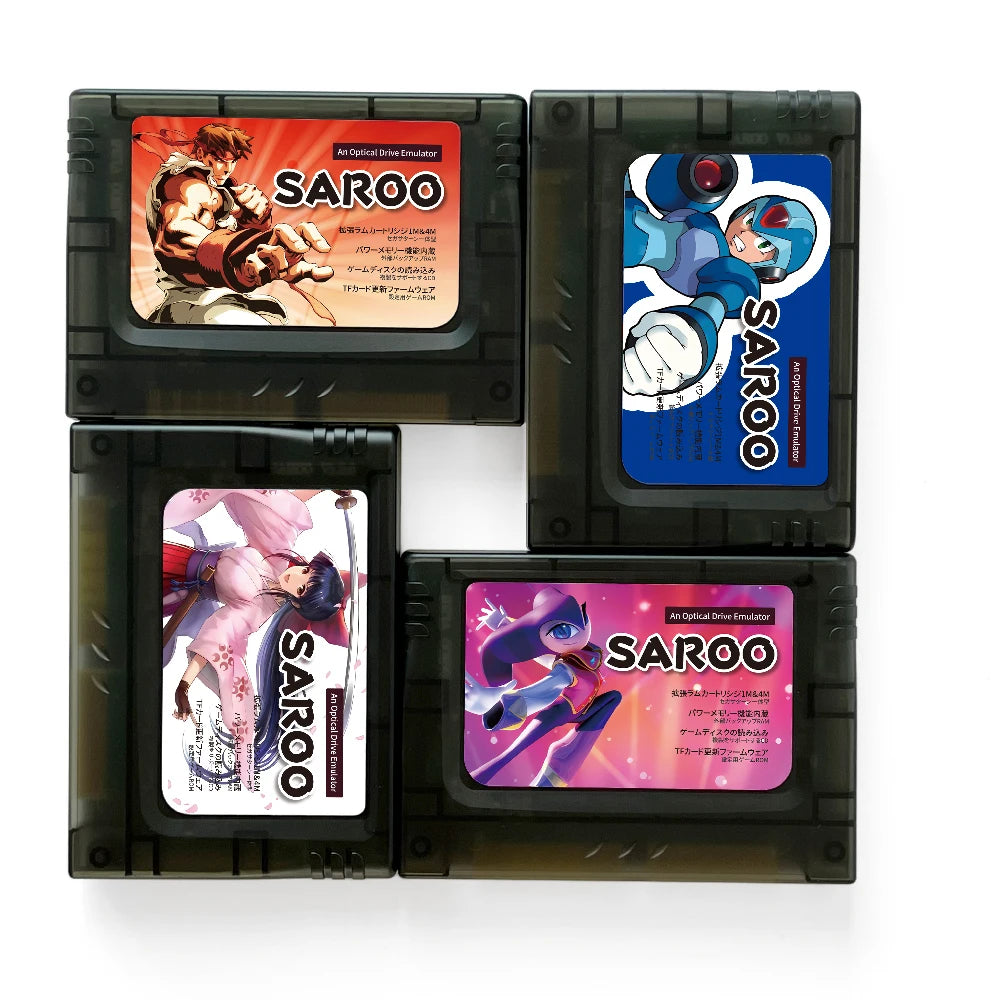 ENJOY SAROO Flashcart Region-free For Sega Saturn Viedo Console 0.8 Firm Support CD-ROM Emulated RAM Card Satiator ODE Fenrir