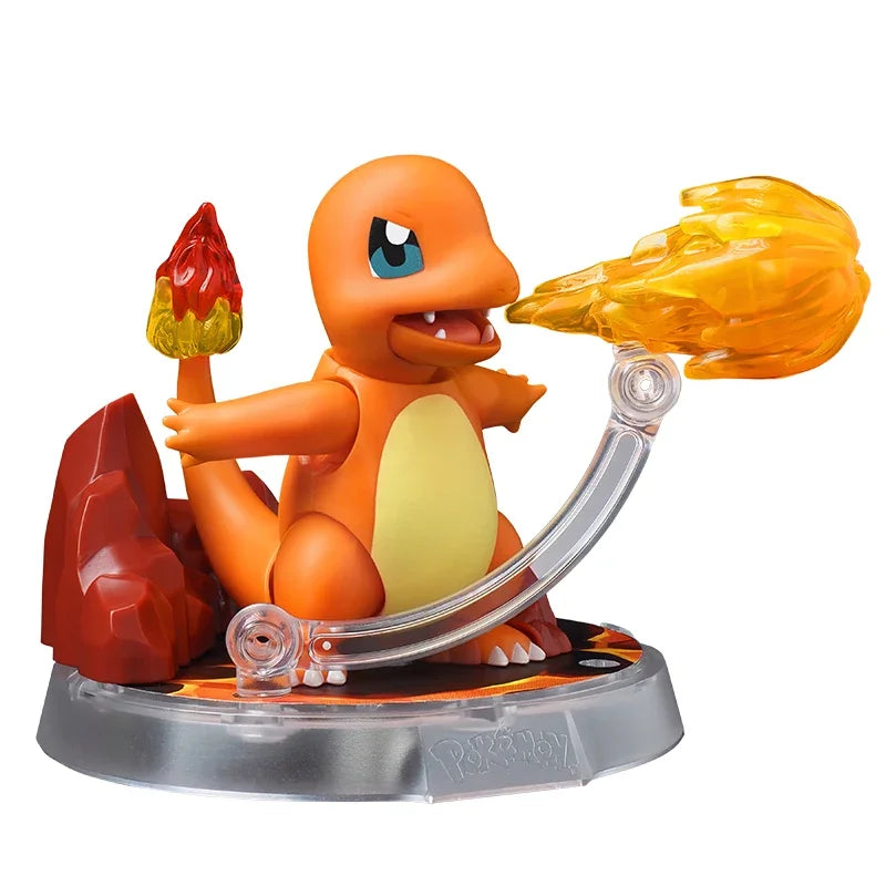 Pokemon Blokees DIY Building Block Pikachu Eevee Sprigatito Lucario Psyduck Charmander Action Figure Anime Model Kids Toys