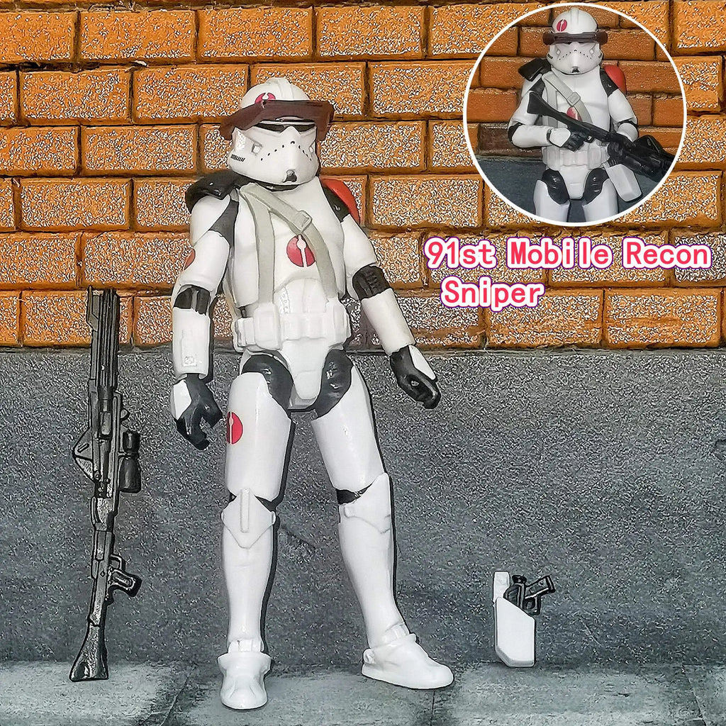 Star Wars 3.75 Inch Trooper 1/18 501st 187th Legion  Shock Action Figure REX ARF P1 P2 clone Toys Model Loose