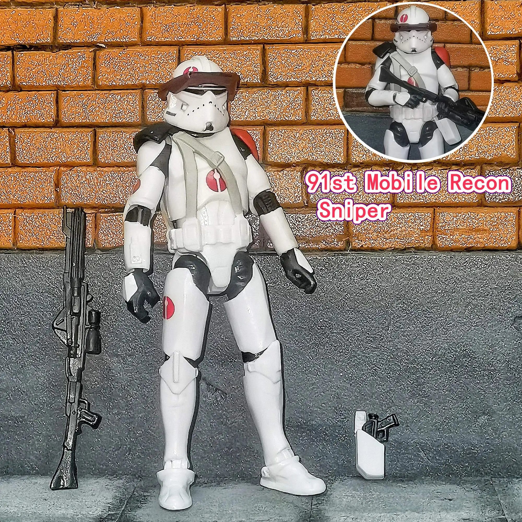 Star Wars 3.75 Inch Trooper 1/18 501st 187th Legion  Shock Action Figure REX ARF P1 P2 clone Toys Model Loose