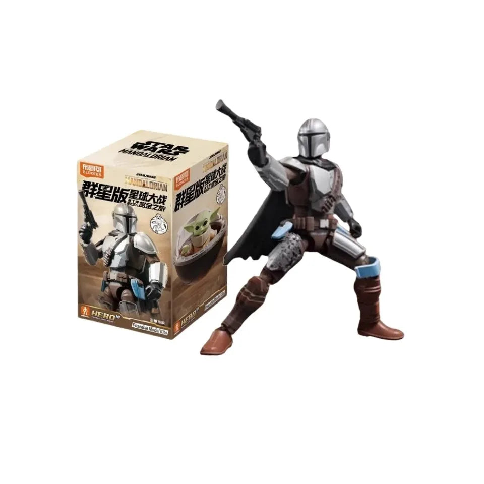 Blokees Star Wars The Mandalorian Action Figures Bounty Journey Series Blind Box Collectible Toys for Fans Collection