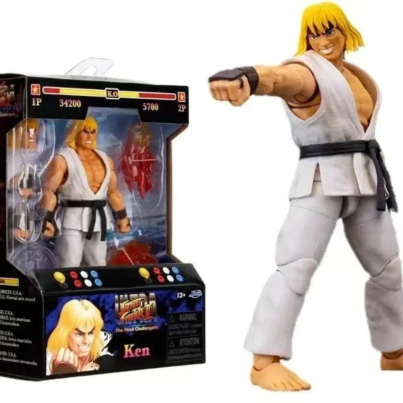 Jada Toys Ultra Street Fighter II M.Bison Dhalsim Violent Ken RYU Guile 6" Inch