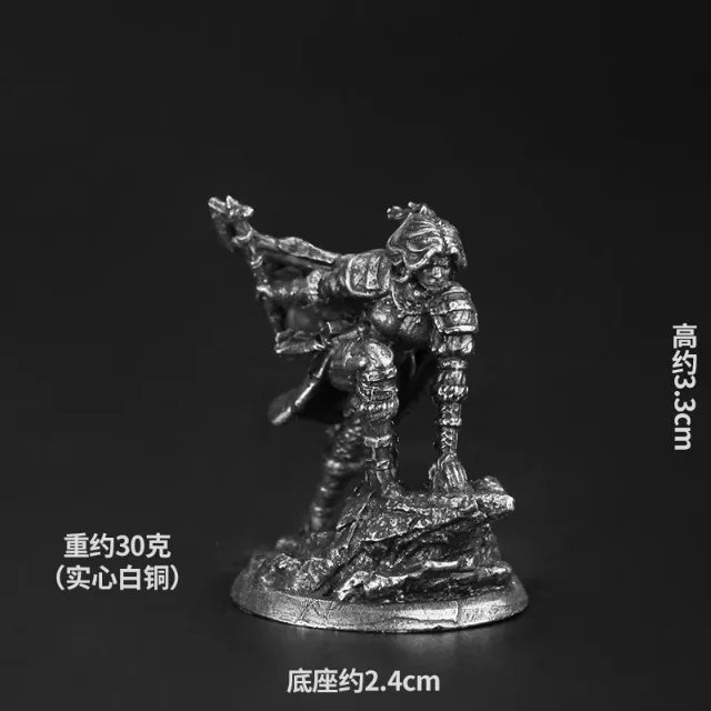White copper  -  table game pieces, can be painted and used in RPG, and Fantasy games