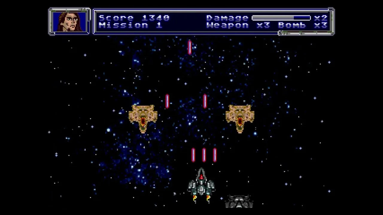 True Galactic Mission MD 16bit game card shoot'em up game for Mega Drive