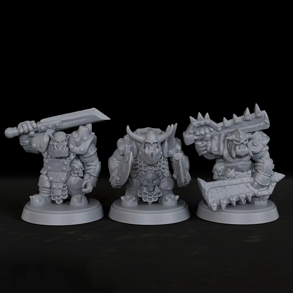 TTRPG Miniatures Ork Warriors Minis RPG Tabletop Board Game