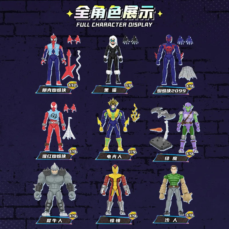 Blokees Marvel Superhero The Avengers GV05 Spider-Man Mile  Gwen Ghost Spider Spider-Pig Venom Action Figure Collect Gifts