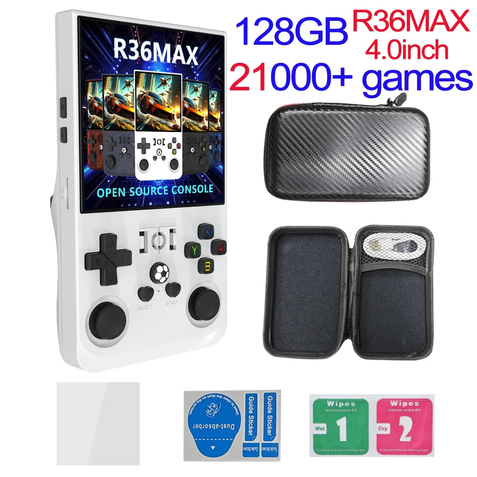 R36MAX Game Console 64GB 128GB 18000+GAMES Linux System 4.0 inch
