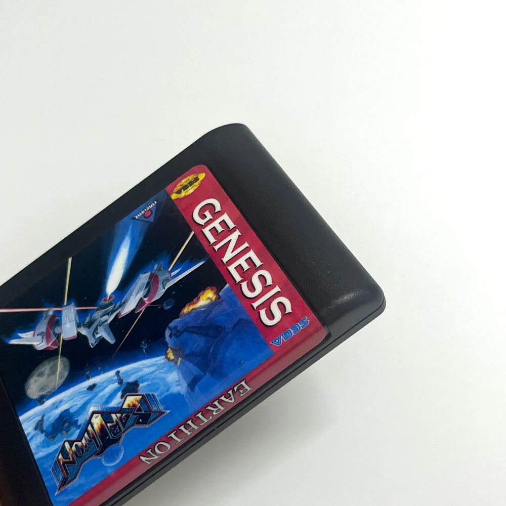 Genesis Version MD Earthion 16-Bit Horizontal SHMUP Shooting Game Vibrant Pixel Art Brand New