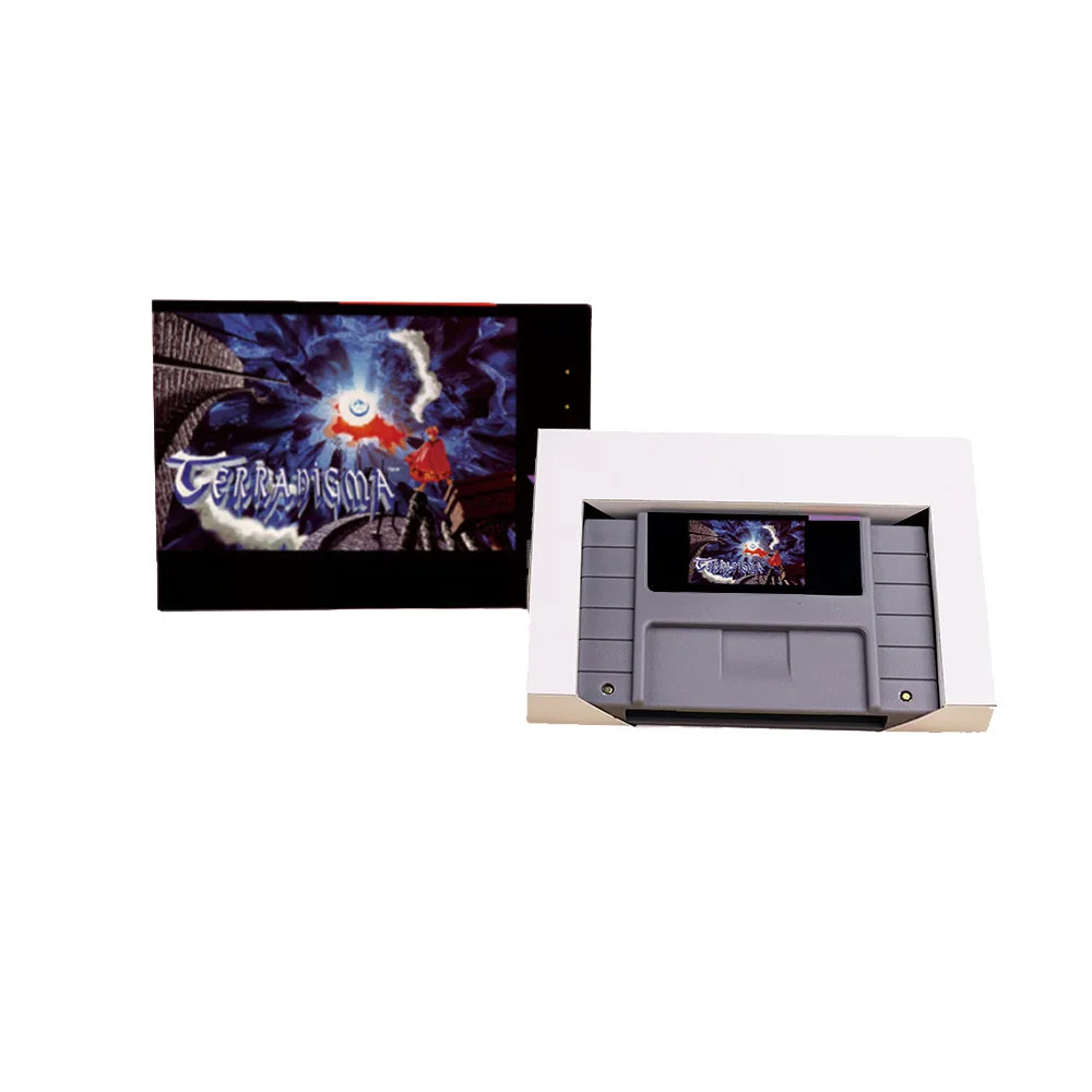 Terranigma RPG game Card for SNES EUR PAL USA NTSC 16bit Game Consoles with Retail Box  Cartridge