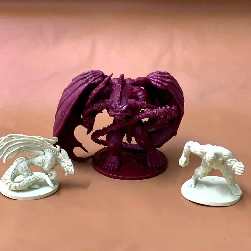 Lot Cave Bear Red Dragon Devil Rogue Cleric Elf Paladin  Monsters Character Board Game Minis