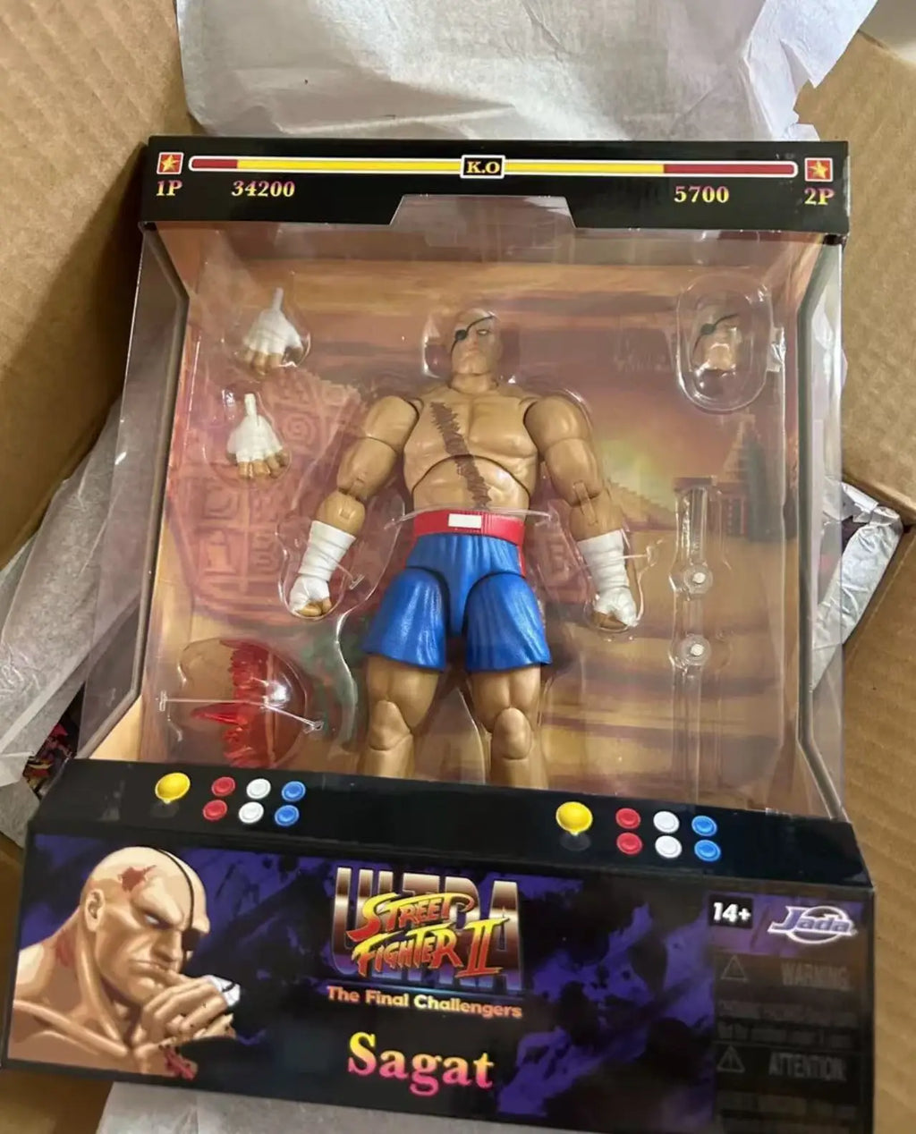 Jada Toys Ultra Street Fighter II Akuma Baison honda Violent Ken RYU Guile 6" Inch Action Figure Collectible Toy Gift In Stock