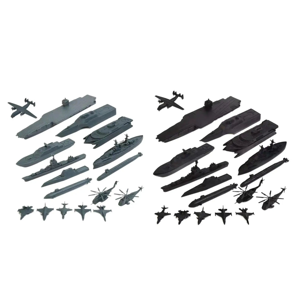17x Naval Ship Assembly Kit Featuring Helicopter for Boys and Girls