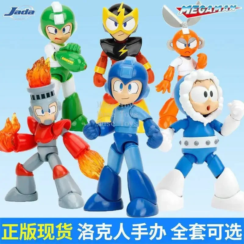 New in Stock Jada Toys Mega Man Ice Fire Cut Elec Hyper Tree Bubble Action Figure Collectible Toy Gift