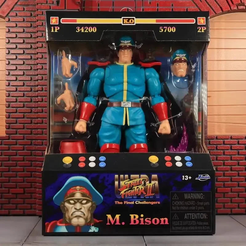 In Stock Jada Toys Ultra Street Fighter II M.Bison Dhalsim Violent Ken RYU Chun Li 6" Inch Action Figure Collectible Toy Gift