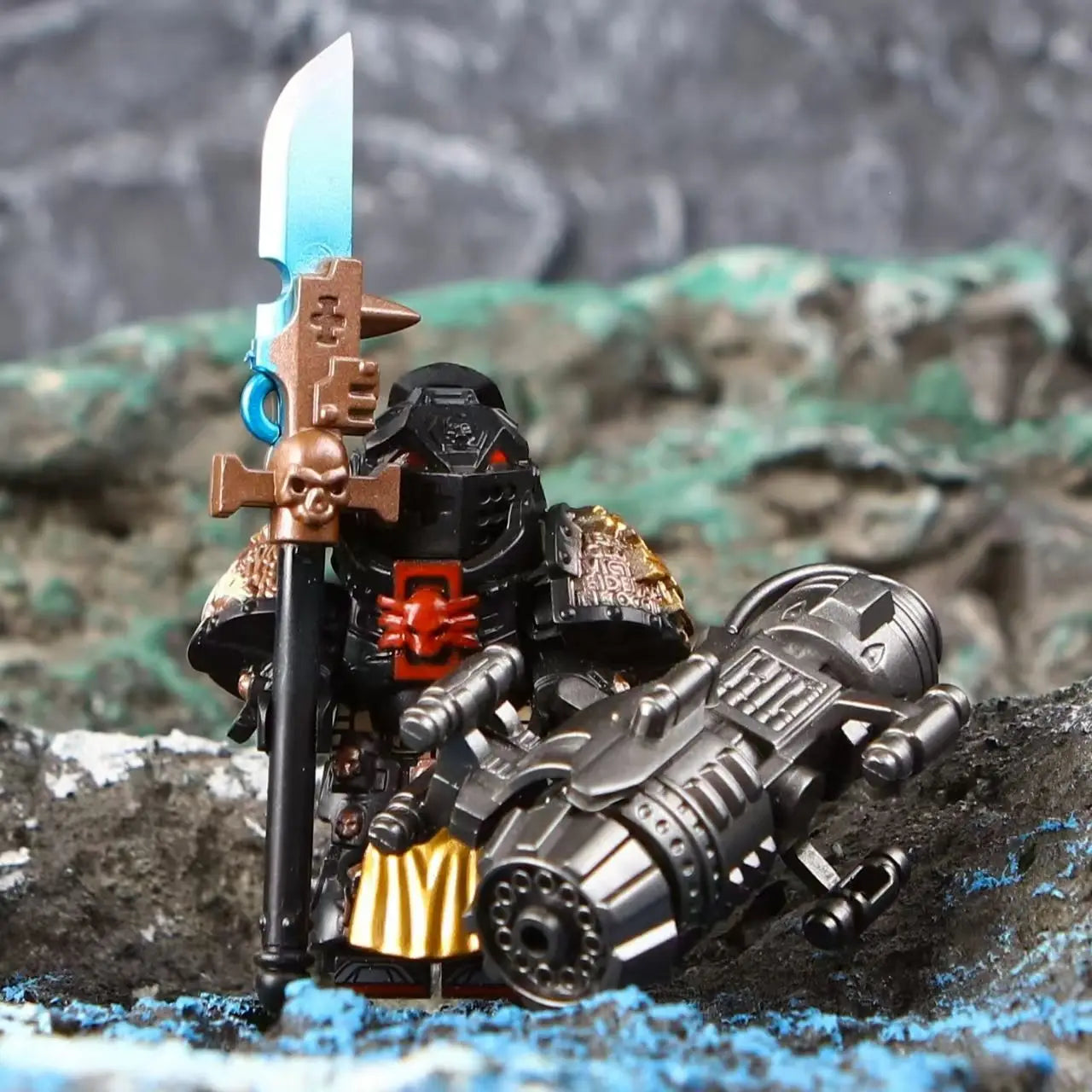 Creative Roman Warrior Brick Man Robot Model Hobby Children's Puzzle Toy Gift for Children's Holiday Gift Collection Decoration