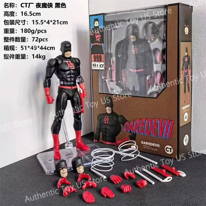 100% Original Ct Toys Daredevil Mafex 223 Comic Version Figure SHF Anime Action Figurine Statue Model Custom Gifts Kids Toys
