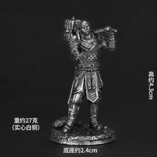 White copper  -  table game pieces, can be painted and used in RPG, and Fantasy games