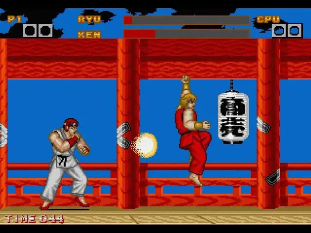 MD Street Fighters First Generation 16 Bit Gamecard For Mega Drive Genesis