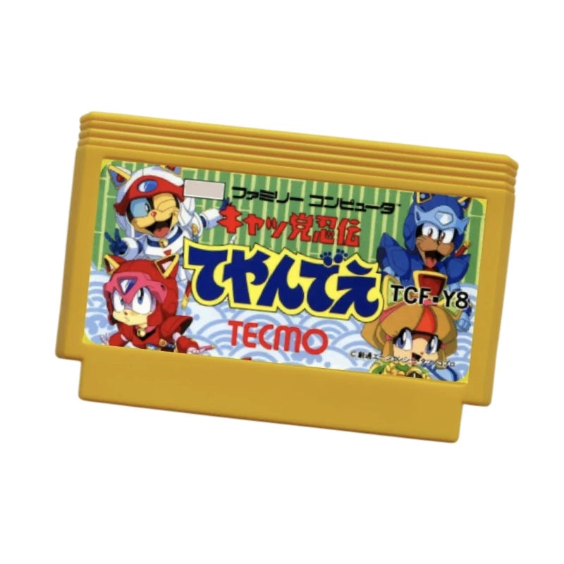 Samurai Pizza Cats Game Cartridge for FC / NES Console 60Pins / 72Pins Video Game Card