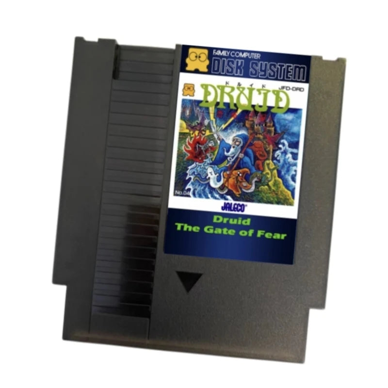Druid English / Japanes( FDS Emulated ) Game Cartridge for FC / NES Consoles