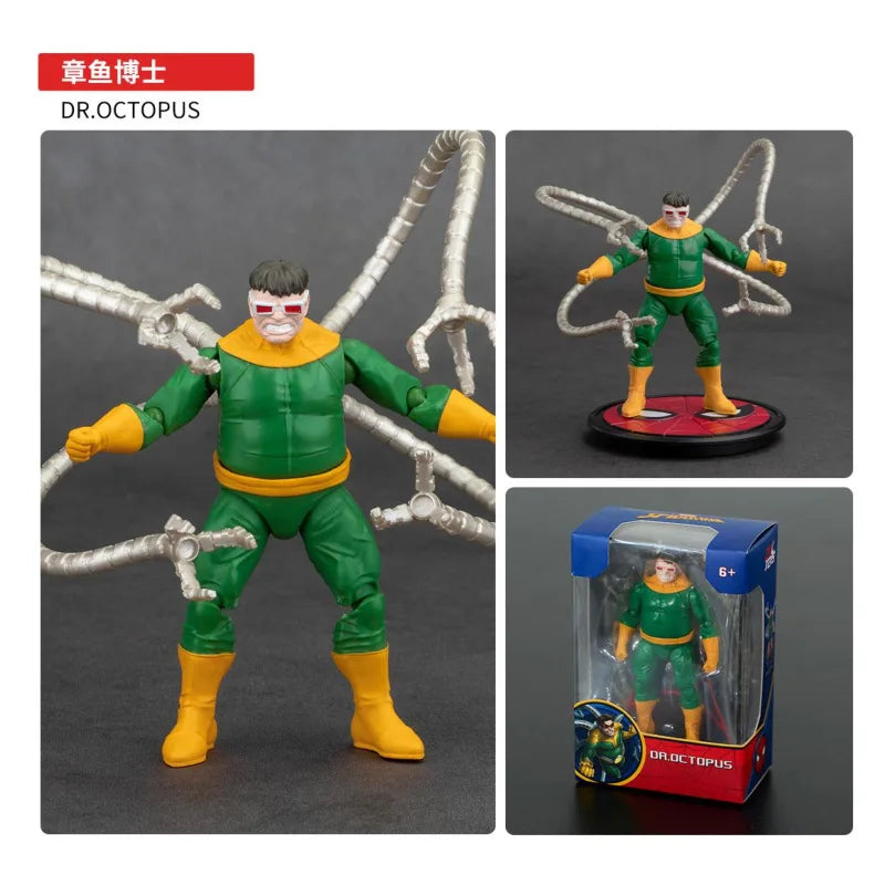 ZD Original Spider Man 4inch GREEN GOBLIN Doctor Octopus VENOM Action Figures MILES GWEN ELECTRO SCARLET SPIDER 2099 RHINO Toys