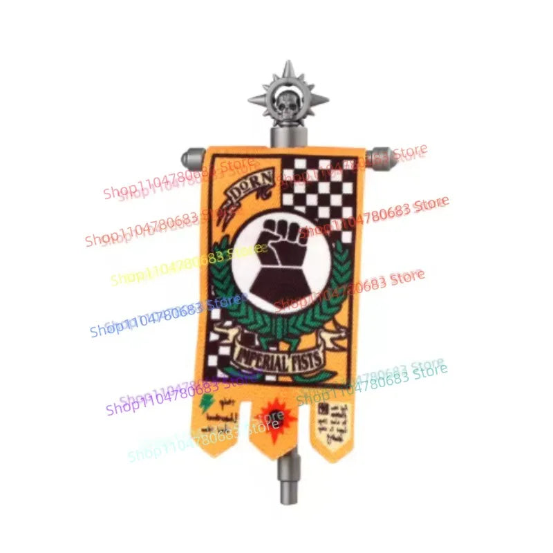 MOC Building Blocks Legion Battle Flag Accessory Mini Figure Assembly Model Display Anime Game Decor Toy Gift Collectible