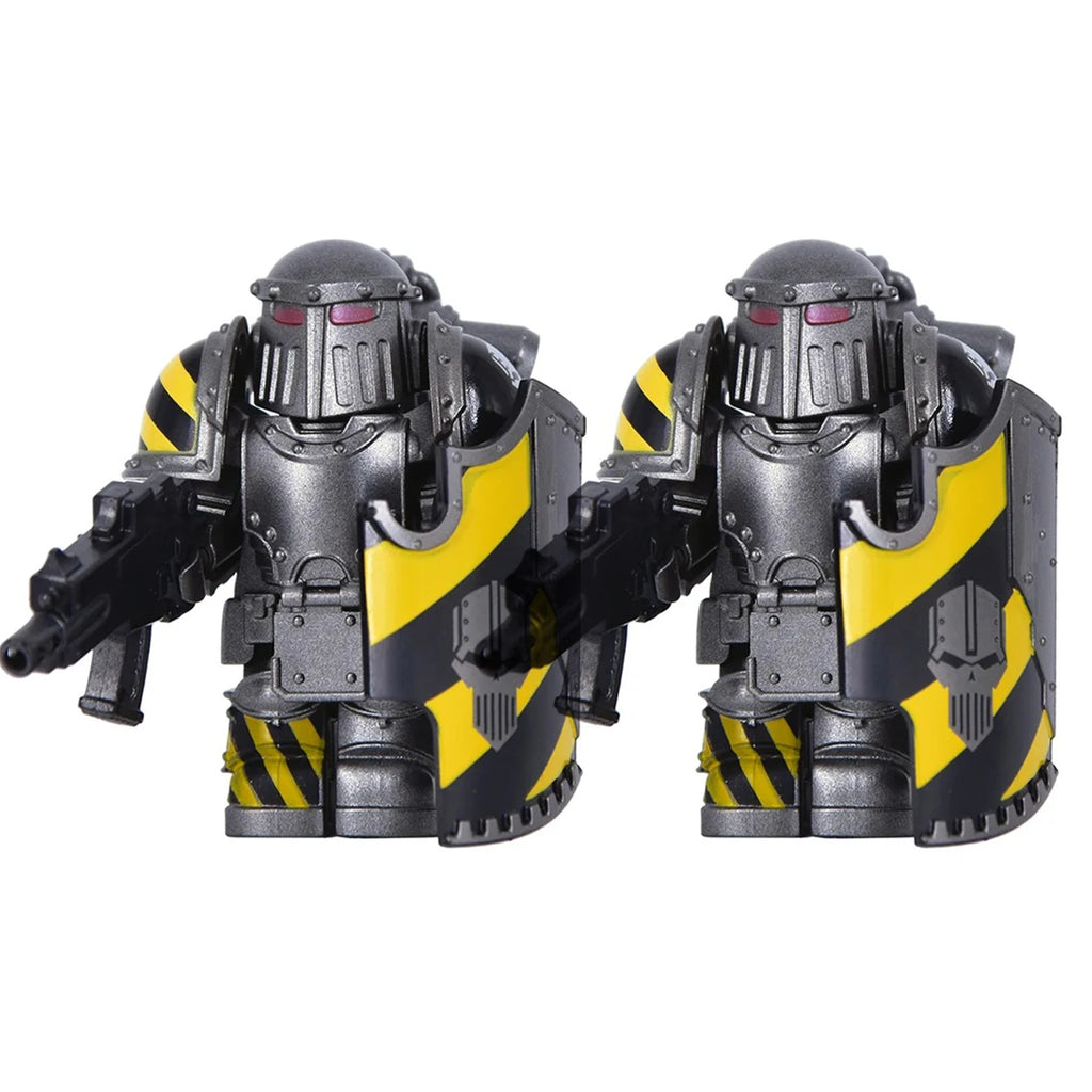 11pcs Medieval Soldiers Mini Action Knights Bracket Model Figures Weapons Robots Mecha Building Blocks Bricks Toy