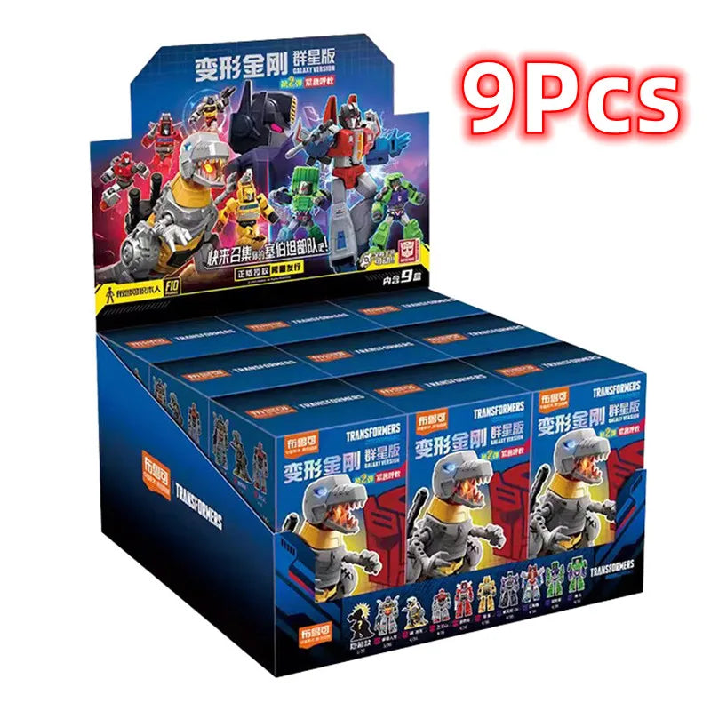 1/9pcs Transformer building block Splicing toys Optimus Prime bumblebee Shockwave Megatron Robot Action Figure Toy For Kids Gift