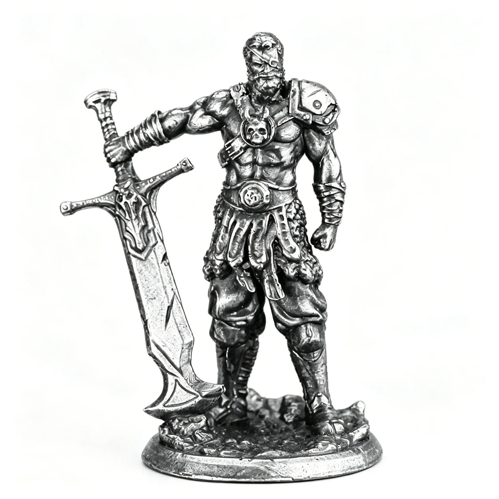 White copper  -  table game pieces, can be painted and used in RPG, and Fantasy games