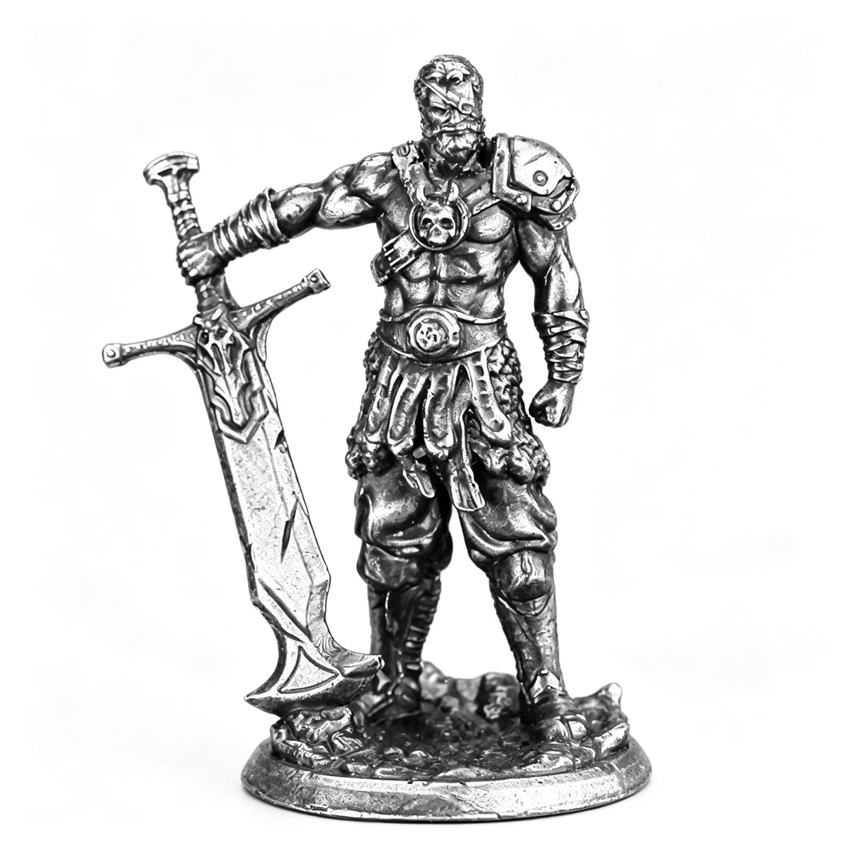 White copper  -  table game pieces, can be painted and used in RPG, and Fantasy games