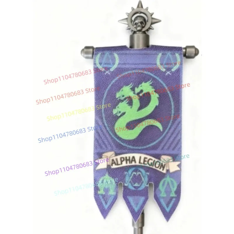 MOC Building Blocks Legion Battle Flag Accessory Mini Figure Assembly Model Display Anime Game Decor Toy Gift Collectible