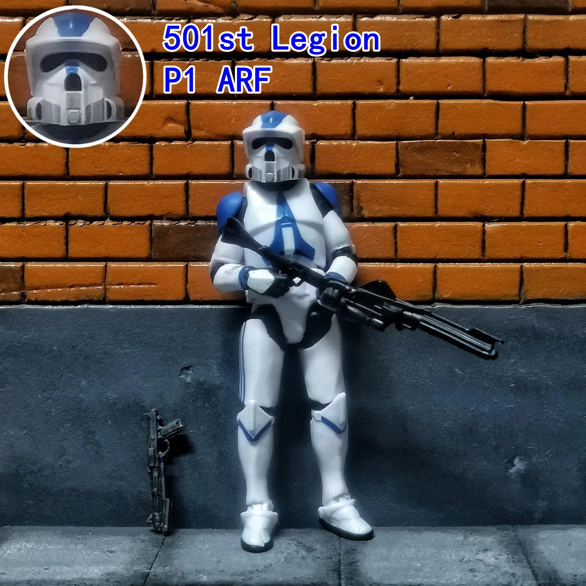 Star Wars 3.75 Inch Trooper 1/18 501st 187th Legion  Shock Action Figure REX ARF P1 P2 clone Toys Model Loose