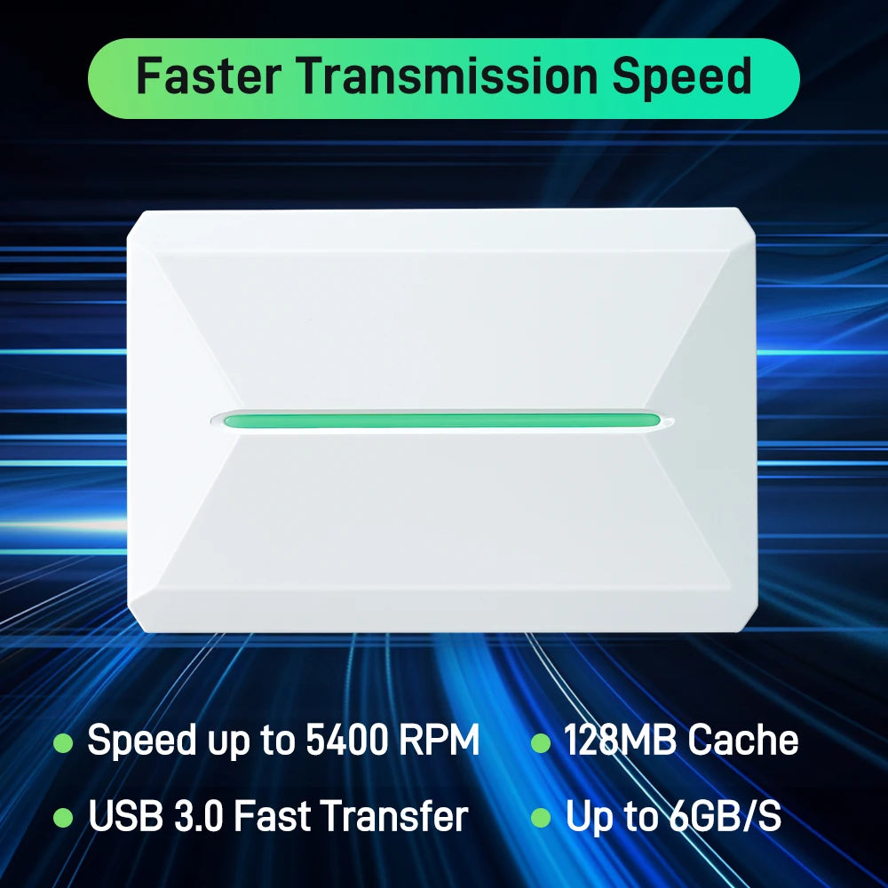 Playnite&Retrobat 500GB Game Hard Drive Consoles Retro Gaming HDD With 38200+Games&49 Emulators Plug&Play for PS3/PS2/PS1/N64