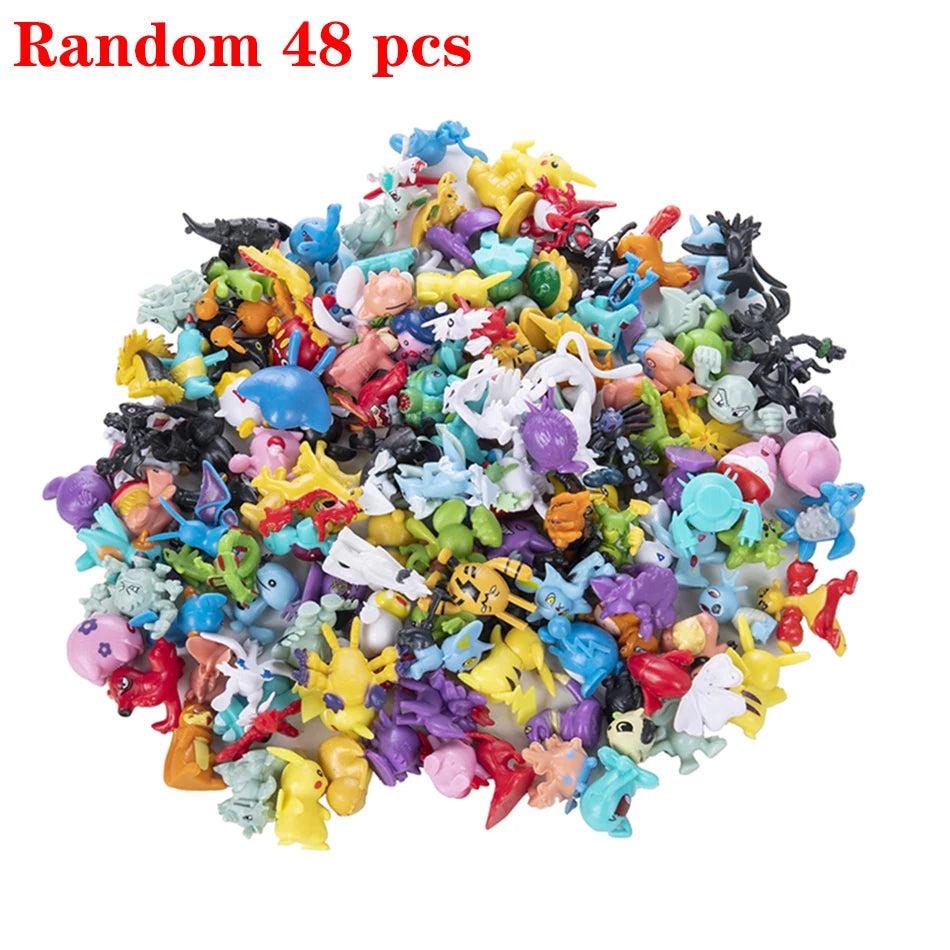 24-144 Pcs Pokemon Action Figure 2-3CM Not Repeating Mini Figures Model Toy Pikachu Anime Kids Collect Dolls Birthday Toy Gifts