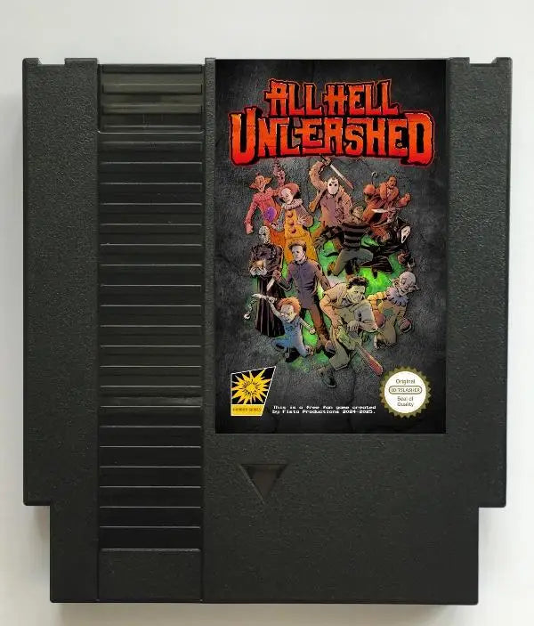 All Hell Unleashed Game Cartridge for NES/FC Consoles