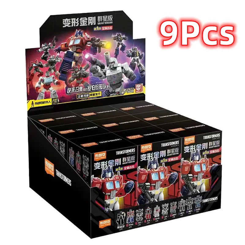 1/9pcs Transformer building block Splicing toys Optimus Prime bumblebee Shockwave Megatron Robot Action Figure Toy For Kids Gift