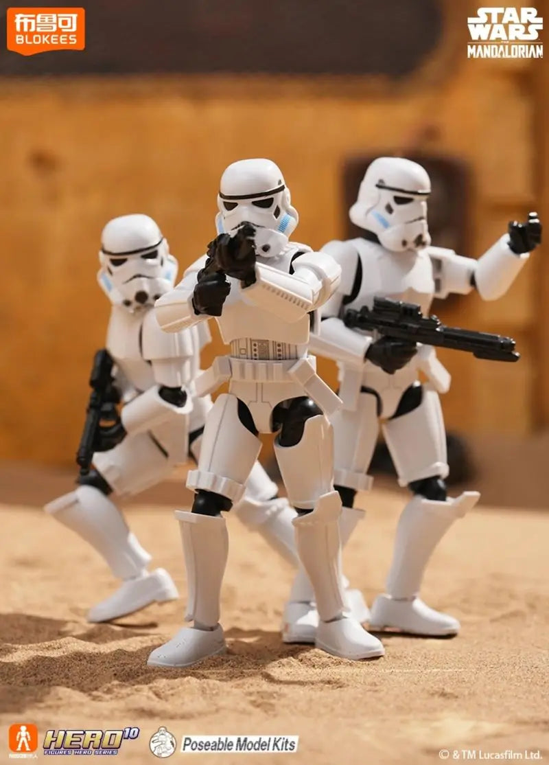 Original Blokees Star Wars Blind Box Galaxy Of Stars Mandalorian Bounty Hunt Toy Decorative Ornaments Action Figures Gift Toys