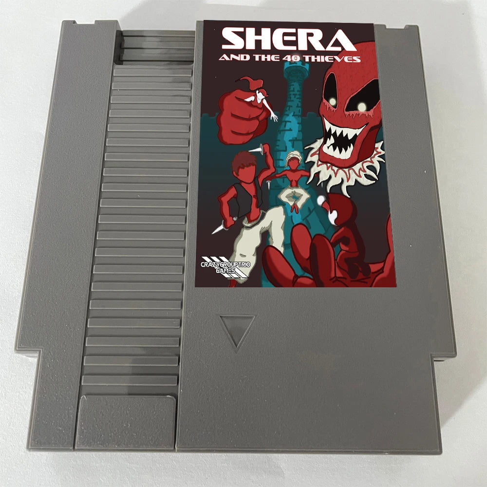 Shera and The 40 Thieves NESMaker Games - A Brand NEW NES Game Cartridge 8 Bit 72Pin Video Game Cart For Original NES Console