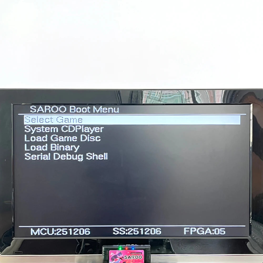 ENJOY SAROO Flashcart Region-free For Sega Saturn Viedo Console 0.8 Firm Support CD-ROM Emulated RAM Card Satiator ODE Fenrir
