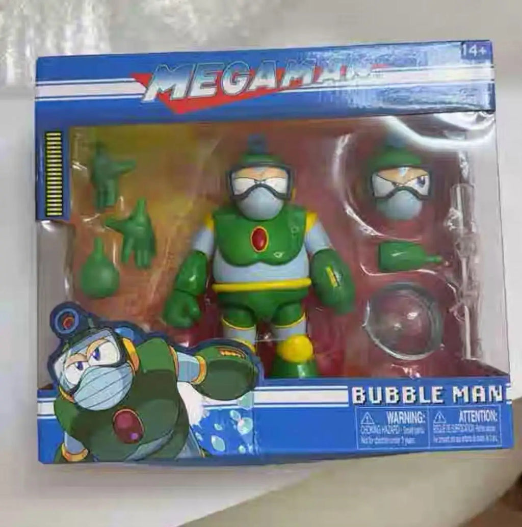 New in Stock Jada Toys Mega Man Ice Fire Cut Elec Hyper Tree Bubble Action Figure Collectible Toy Gift