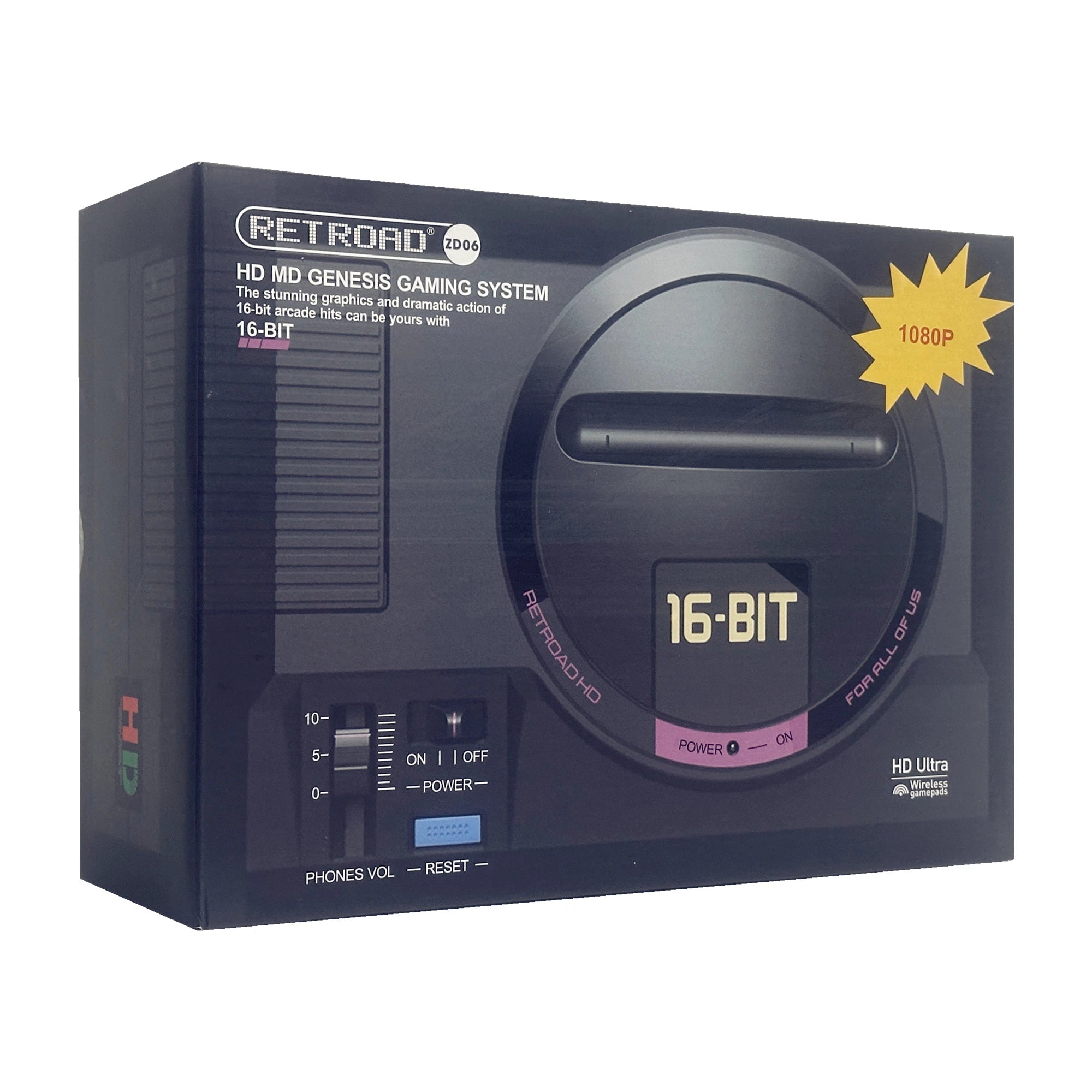New for RETROAD HD Ultra 1080P for Genessis Mega Drive System Play NTSC /PAL  Game Cartridge Original Size ( Include 450games)