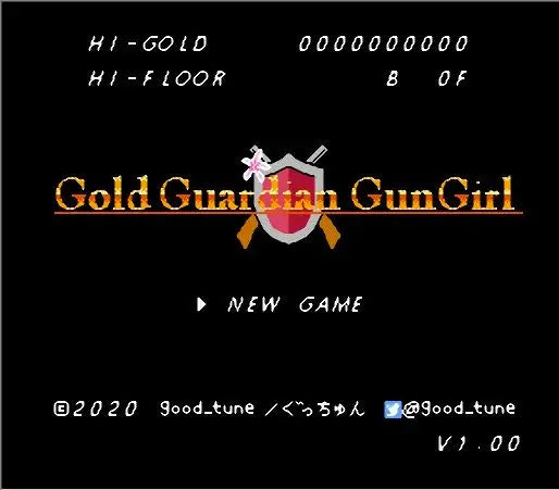 Gold Guardian Gun Girl Game Cartridge for FC/NES Console