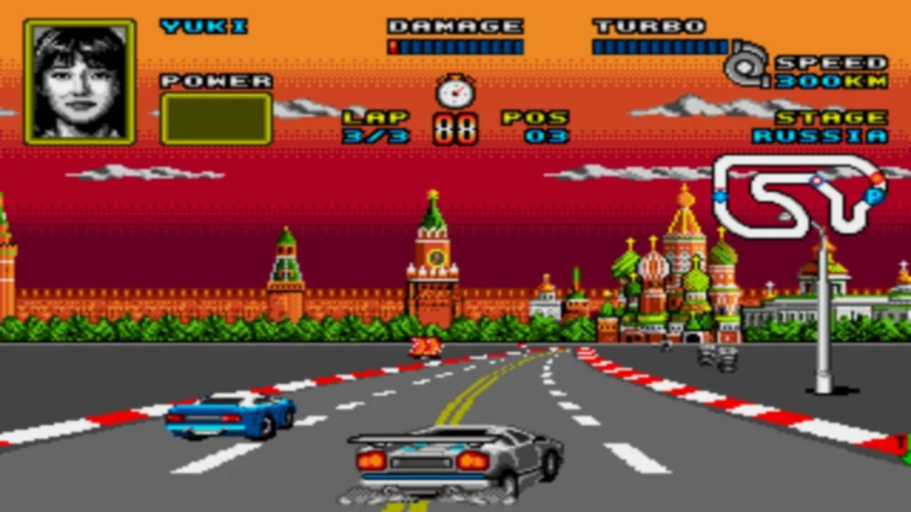 Driftin' Rage MD 16Bit Game Card For Mega Drive Game Console