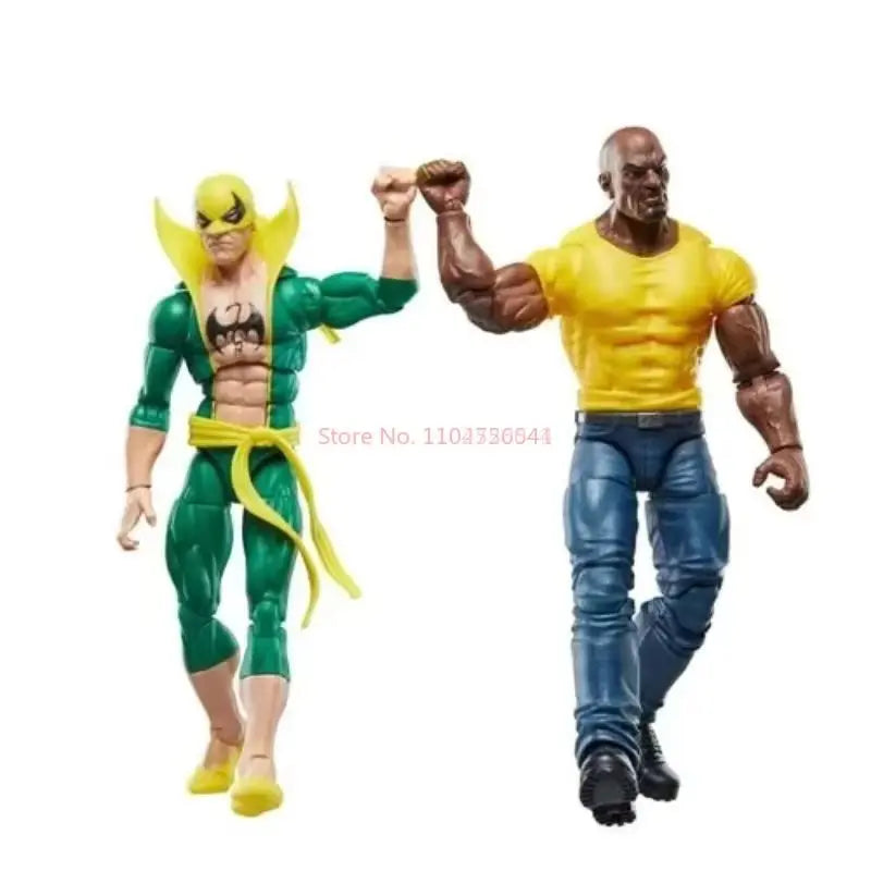 Original Comic Version Marvel Legends 85th Anniversary Iron Fist And Luke Cage Anime Figure Figurine Retro Collectible Model