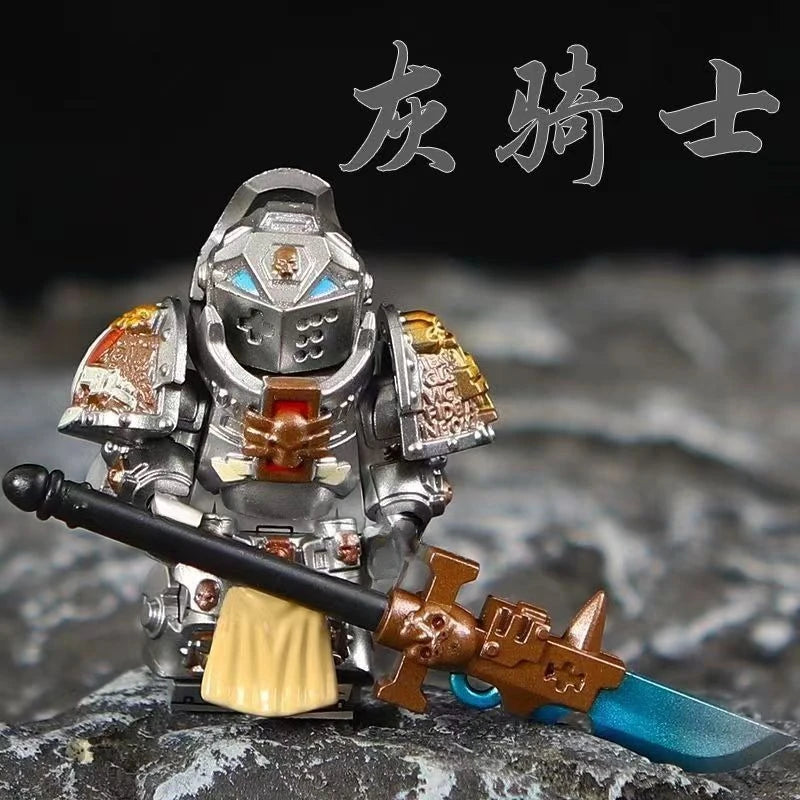 Creative Roman Warrior Brick Man Robot Model Hobby Children's Puzzle Toy Gift for Children's Holiday Gift Collection Decoration