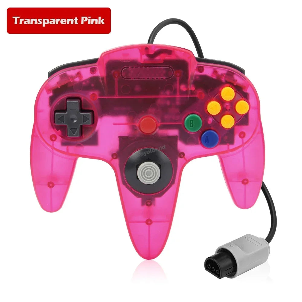 8 Colors Wired Gamepad For N64 Console Joypad Control for N64 Classic Joystick Retro Game Console Gamepad Accessories