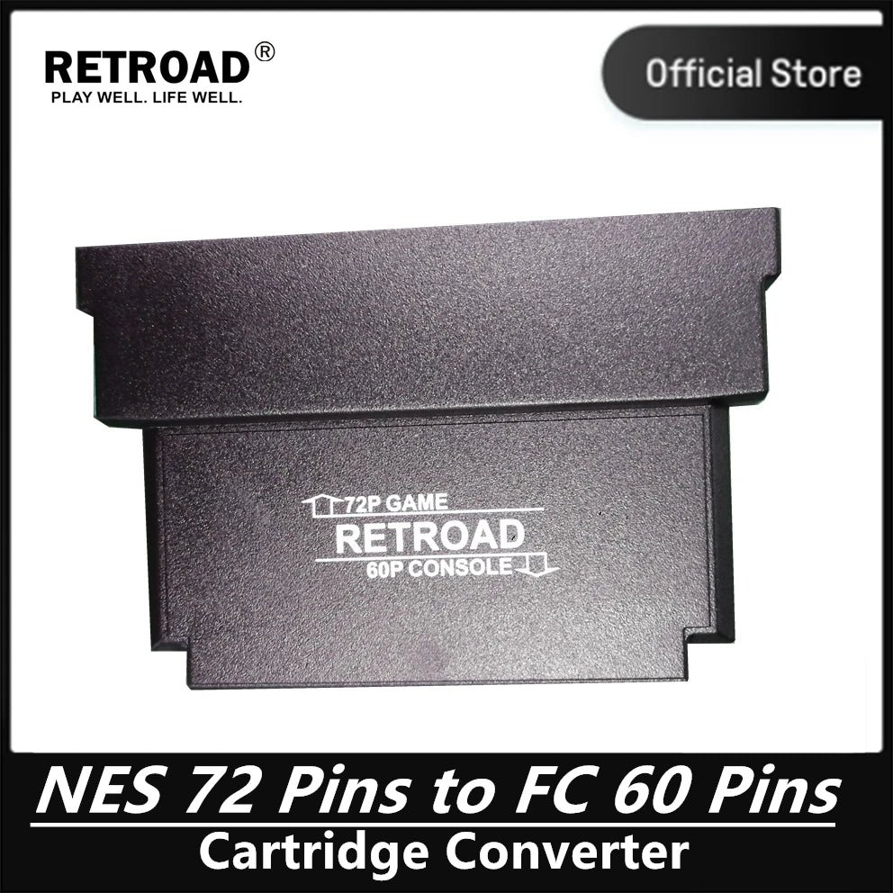 NES 72 Pins to FC 60 Pins Cartridge Converter Game Accessories Nintendo NES to Famicom Console Adapter