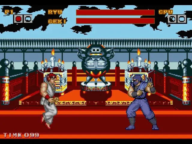 MD Street Fighters First Generation 16 Bit Gamecard For Mega Drive Genesis